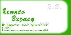 renato buzasy business card